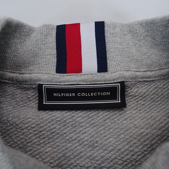 Tommy Hilfiger Collection Sweatshirt Size S American Designers Puzzle Flag Gray - Picture 3 of 7